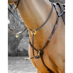 LeMieux Breastplate (D-Ring Attachment) and Removable Martingale Hunter 3 Point