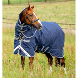 Horseware Amigo Bravo 12 Plus Turnout Rug + Hood Heavyweight 400g 1200d 5'6-7'3'