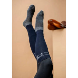 Horseware AA Ardea Long Riding Boot Socks Navy/Black Childrens Kids Size EU31-36