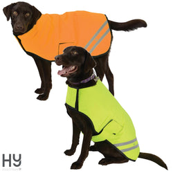 HyVIZ Reflective Flourescent Hi-Vis Reflector Dog Rug Coat Yellow/Orange 3XS-XXL