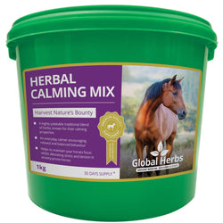 Global Herbs Herbal Calming Mix Horse Calmer Relax Balance Behaviour Supplement