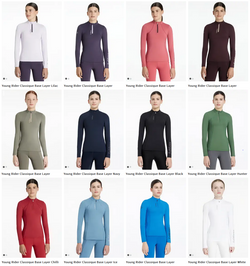 LeMieux Young Rider Classique Long Sleeve Base Layer Teens Kids Wicking XC Top