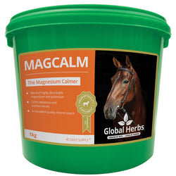 Global Herbs Magcalm Magnesium Calmer Calms Nervous Behaviour Horse Supplement