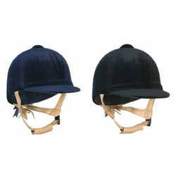 Champion CPX3000 Deluxe Riding Hat Helmet Velvet PAS015 Black/Navy 6 1/4'-7 3/4'