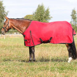 Hy Equestrian HyCONIC 50g 600D Lightweight Lite Fill Turnout Rug Red 4'6'-7'3'