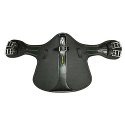 Amerigo Short Leather Eventing/ShowJumping Stud Girth Guard Black/Brown 60-80cm