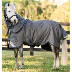 Horseware Rhino Plus Hexstop Vari-Layer Pony Turnout Rug and Hood 250g 3'9'-5'9'