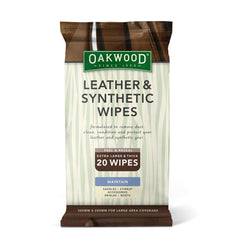 Oakwood Leather and Synthetic Wipes Tack Cleaning Wipes Quick Easy Use 20 Wipes