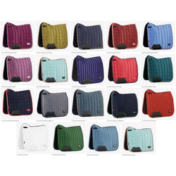 LeMieux Loire Classic Dressage Square Bamboo Lined Soft Contour Satin Saddlepad