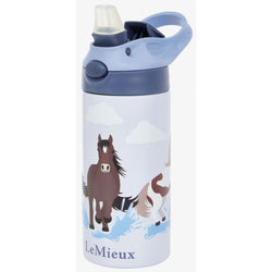 LeMieux Mini Drinks Bottle Thermos Insulated Logo Hot Cold BPA Free Powder Blue