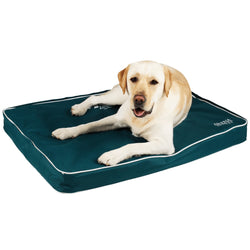 Arena Dog Bed With Unzippable Machine Washable Cover and Carry Handle Green 90x70