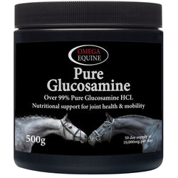 Omega Equine Pure Glucosamine HCL Vegan Cartilage and Joint Support Supplement
