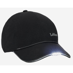 LeMieux Torch Cap Soft Shell Baseball Hat LED Winter Head Viz Dark Night Light