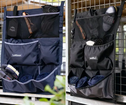 LeMieux Hanging Pockets Organiser Travel Yard Show Wall Storage Bag Black/Navy