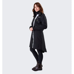 Horseware HWH20 Parka Waterproof Breathable Long Flattering Rain Coat Black
