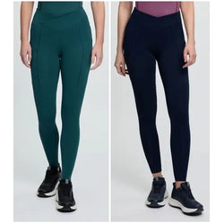 LeMieux Simone Cross Over Half Seat Pull On Leggings Joddings Tech Summer Jods