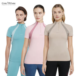 LeMieux Mia Mesh Short Sleeve Base Layer Technical Wicking Stretch Shirt XC Top