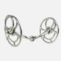 Whitaker Twisted Bar Universal Bit Single Jointed Cartwheel Cheek 135mm-145mm
