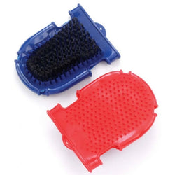 Lincoln Dual Purpose Grooming Glove Dual Sided Bristle and Rubber Pin Grooming Mit
