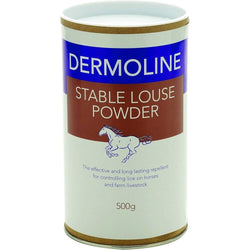 Dermoline Stable Louse Powder Easy Use Lice Parasite Repellent Horse Pony 500g