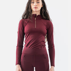 Whitaker Legend Training Baselayer Technical Long Sleeve Top Burgundy XS-XL