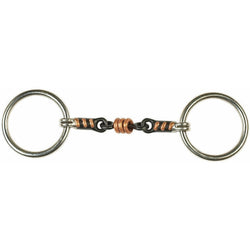 Lorina Loose Ring Sweet Iron Copper Roller Link Snaffle Bit Encourage Salivation