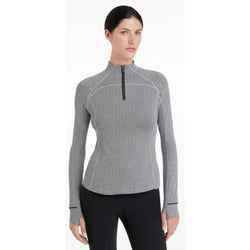 LeMieux Aspen Herringbone Base Layer Ladies Heavier Weight 1/4 Zip Technical Top