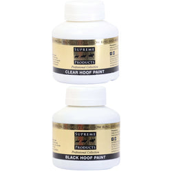 Supreme Products Hoof Paint High Shine Showing Oil Varnish Black/Clear 250ml