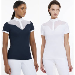 LeMieux Emily Short Sleeve Show Shirt Technical Wicking Mesh Competition Top