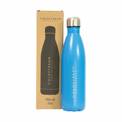 Coldstream Water Bottle Thermos Insulated Logo Hot and Cold Drinks Bottle Blue