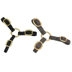 Hy Equestrian Three Way Leather Coupling For Extra Control Leading at Showing