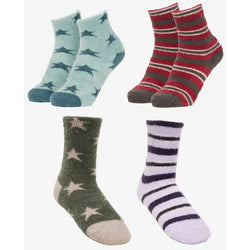 LeMieux Mini Fluffies Sabrina Stripe Sasha Star Cosy Soft Warm Winter Kids Socks
