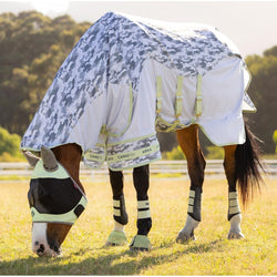 LeMieux Arika Camo-Tek Fly Rug Combi Technical Breathable Mesh Macaron 4'9'-7'3'