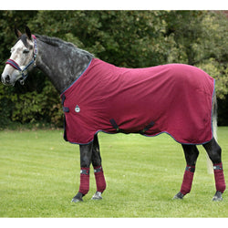 Horseware Rambo Helix Disc Front Cooler/Stable/Travel Sheet Rug Navy/Burgundy