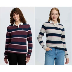 LeMieux Sloane Stripe Rugby Shirt Ladies Soft Traditional British Classic UK6-18