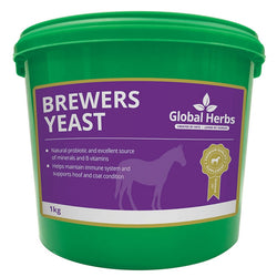 Global Herbs Brewers Yeast Hoof Coat Eye Immunity Nerve Support Horse Supplement