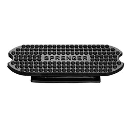 Sprenger System 4 Stirrups Stainless Steel, Black and White Rubber Treads 44240/42