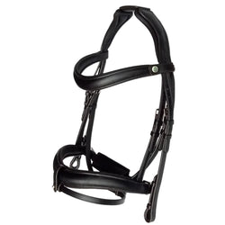 EcoRider Ultra Comfort Claddagh Soft Leather Anatomic Padded Bridle Black/Brown