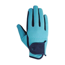 Hy Equestrian Belton Children?s Riding Gloves Kids Navy/Teal Navy/Pink S/M/L/XL