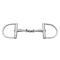 Sprenger Stainless Steel D-Ring Double Jointed Snaffle 16mm Bit 125-145 40916