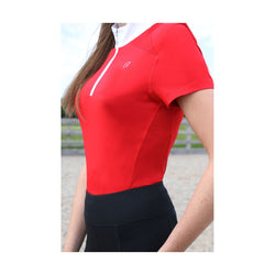 Hy Equestrian DynaMizs Scarlet Show Shirt Adults Ladies Red/White or White XS-XL
