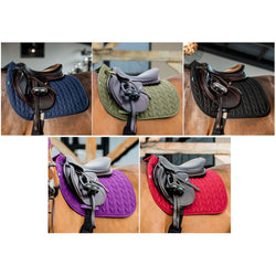 Horseware Amigo Close Contact Saddle Pad Jump/GP Cloth Square Navy/Bramble/Berry