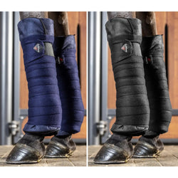 LeMieux Bamboo Pillow Wraps Thick Wicking Bandage Stable Travel Pads Black Navy