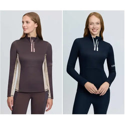 LeMieux Matilda Mid Layer Thermal Technical Winter Riding Top Cocoa/Navy UK 6-18