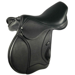 EcoRider Freedom Jump Saddle Close Contact Flocked Adjustable Leather 16.5-18.5'