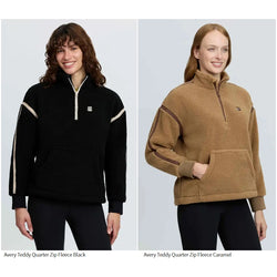 LeMieux Avery Teddy Quarter Zip Fleece Sherpa Hoodie Warm Cosy Ladies Jumper
