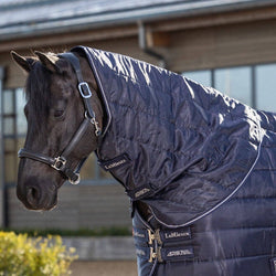 LeMieux Arika Stable-Tek Mediumweight 200g Ripstop Stable Neck Cover Hood Navy