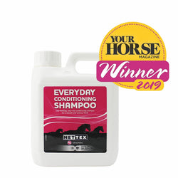Nettex Everyday Gentle Conditioning Shampoo For Horses Lustrous Shine 1Litre x2