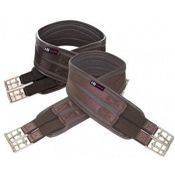 Hy Equestrian Waffle Girth All Purpose Long GP Elasticated Black/Brown 36'-60'