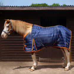 Gallop Trojan 100G Light Weight Standard Neck Quilted Stable Rug Navy 5'6'-7'0'
